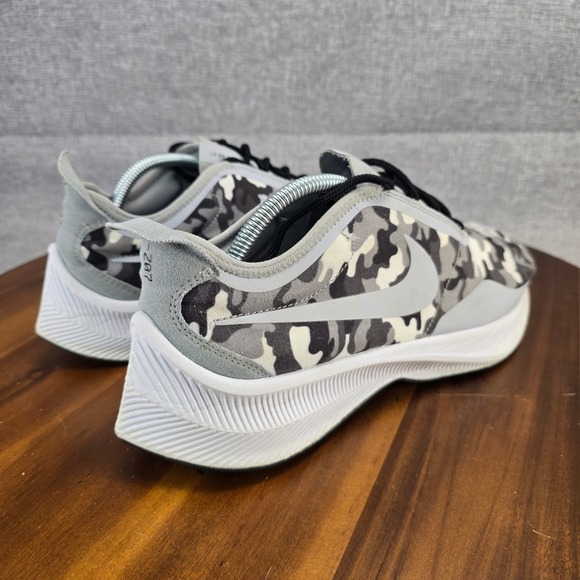 Nike Zoom Fly 5 Men's Running Shoes Camo Gray White Black Size 10.5 A03093-100 - Picture 11 of 14